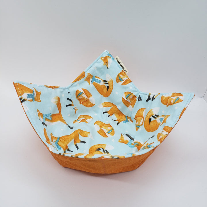 100% Cotton Microwavable Bowl Cozy - Fox Trot-4