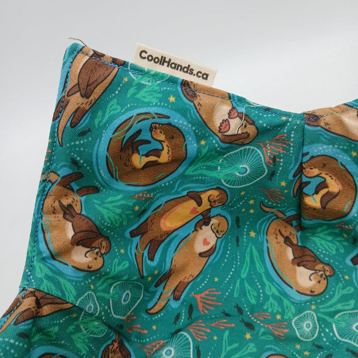 100% Cotton Microwavable Bowl Cozy - Hello From the Otter Side-2