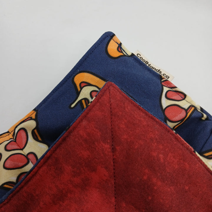 100% Cotton Microwavable Bowl Cozy - Pizza Party-1