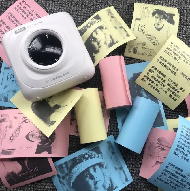 Mini Bliuetooth Wireless Thermal Printer Paper Sticker Label Printer My Store