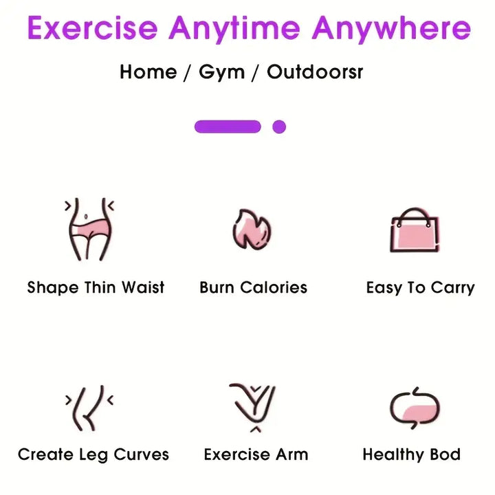 Adjustable Weighted Fitness Hoops for Effective Abdomen Workout-4