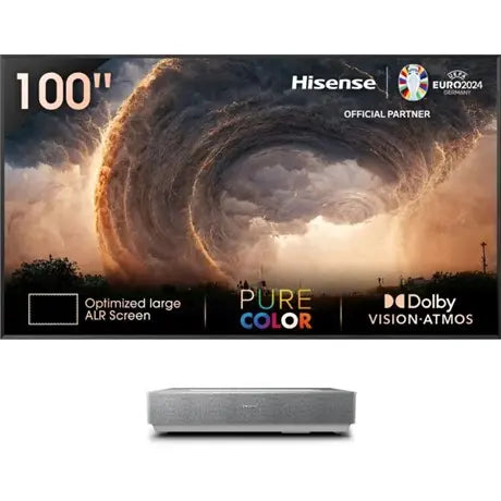 Hisense 100L5HD televizoare cu ecrane mari Proiector cu rază ultra scurtă 2700 ANSI lumens DLP 2160p (3840x2160) Argint (100L5HD)-0