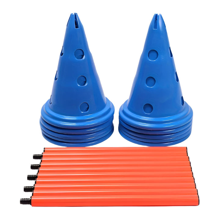 15-Piece Adjustable Sports Training Cones Set-0