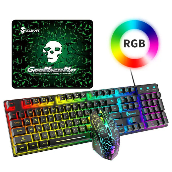 Kuiying T6RGB Luminous Keyboard And Mouse Set My Store