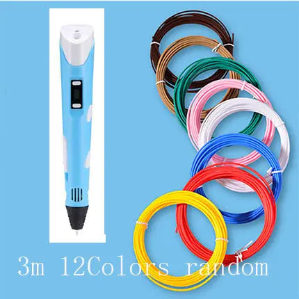 3D print pen 3D pen two generation graffiti 3D stereoscopic paintbrush children puzzle painting toys My Store