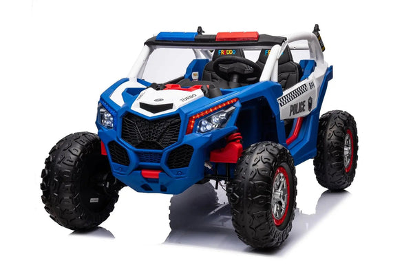 24V 4x4 Freddo Storm Police UTV 2-Seater for Kids with Lights & Sirens for Action-Packed Adventures-0