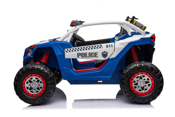 24V 4x4 Freddo Storm Police UTV 2-Seater for Kids with Lights & Sirens for Action-Packed Adventures-1