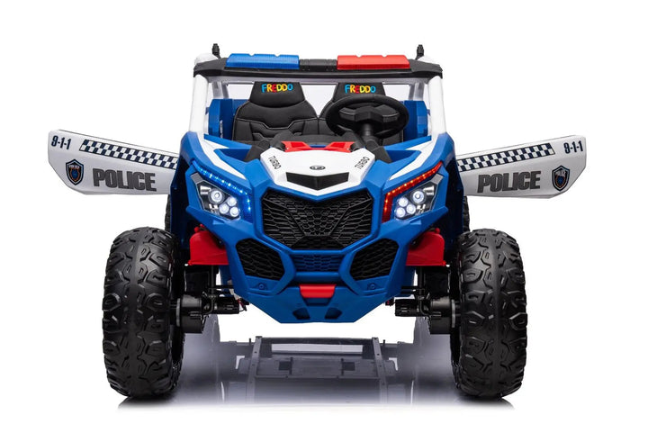 24V 4x4 Freddo Storm Police UTV 2-Seater for Kids with Lights & Sirens for Action-Packed Adventures-2