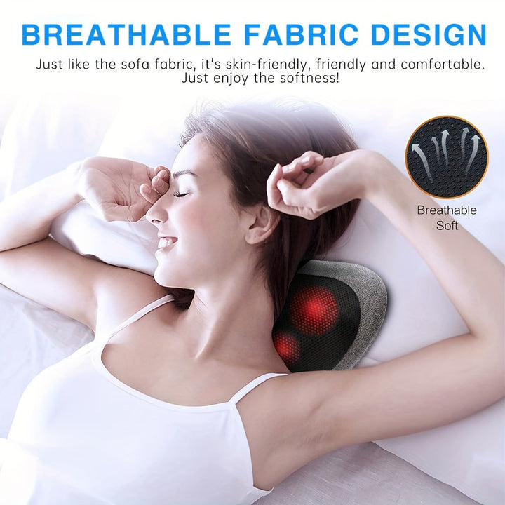 Shiatsu Back and Neck Massager with Heat(Gray)-3