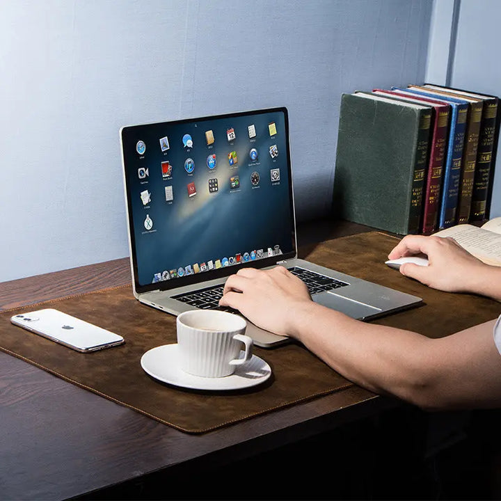 Extra large non-slip desktop computer desk leather pad My Store