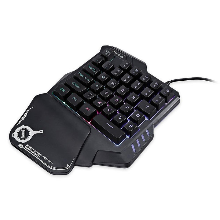 One-Handed Mechanical Gaming Keyboard RGB Backlit Portable Mini Gaming Keypad Game Controller My Store