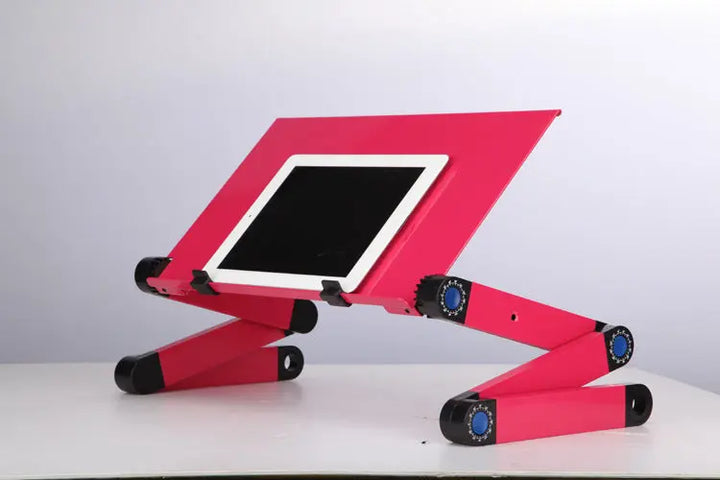 Laptop Table Stand With Adjustable Folding Ergonomic Design Stand Notebook Desk For Ultrabook Netbook Or Tablet With Mouse Pad My Store