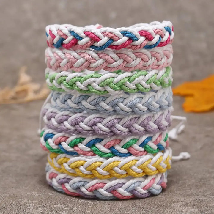 Handwoven Cotton String Bracelet in Artistic Style My Store
