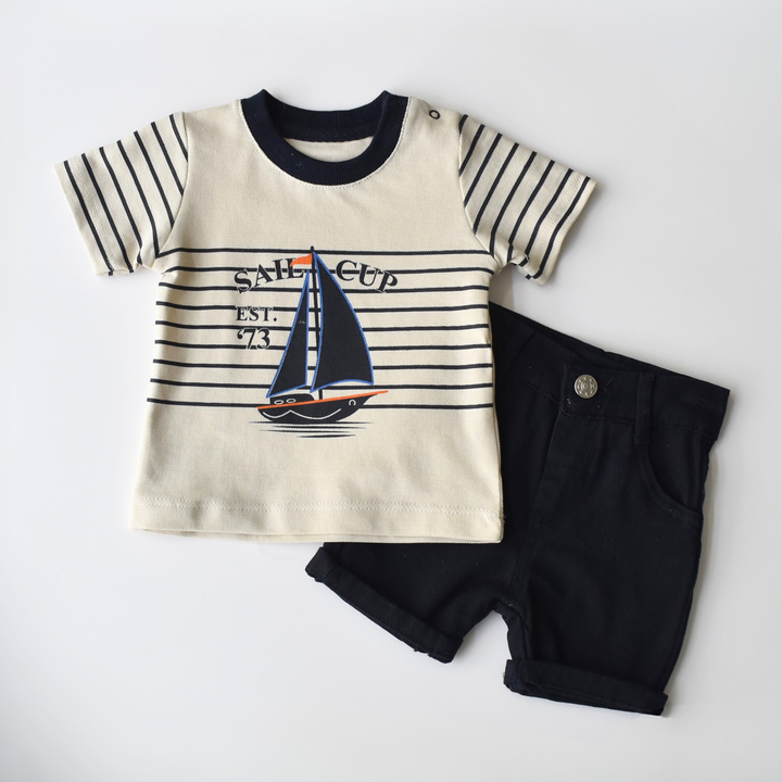 Sail Cup Casual Short Set-3