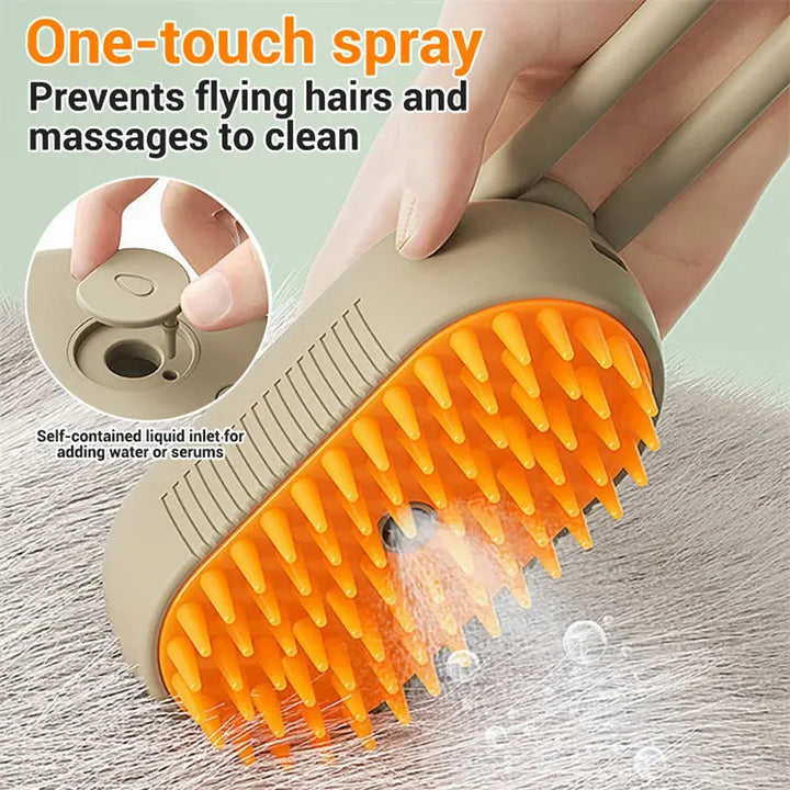 Cat Steam Brush Steamy Dog Brush 3 In 1 Electric Spray Cat Hair Brushes For Massage Pet Grooming Comb Hair Removal Combs Pet Products My Store
