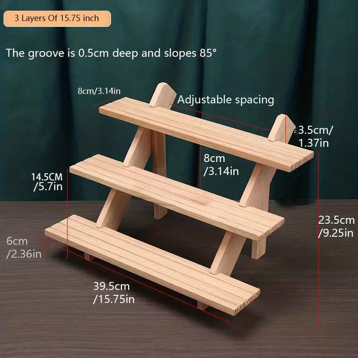 Add a touch of elegance with this handcrafted wooden riser shelf-7