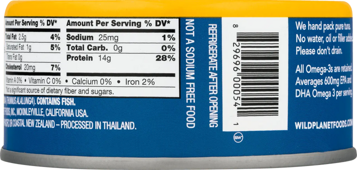 Wild Planet Wild Albacore Tuna Low Mercury N/ (12x5 Oz)-2
