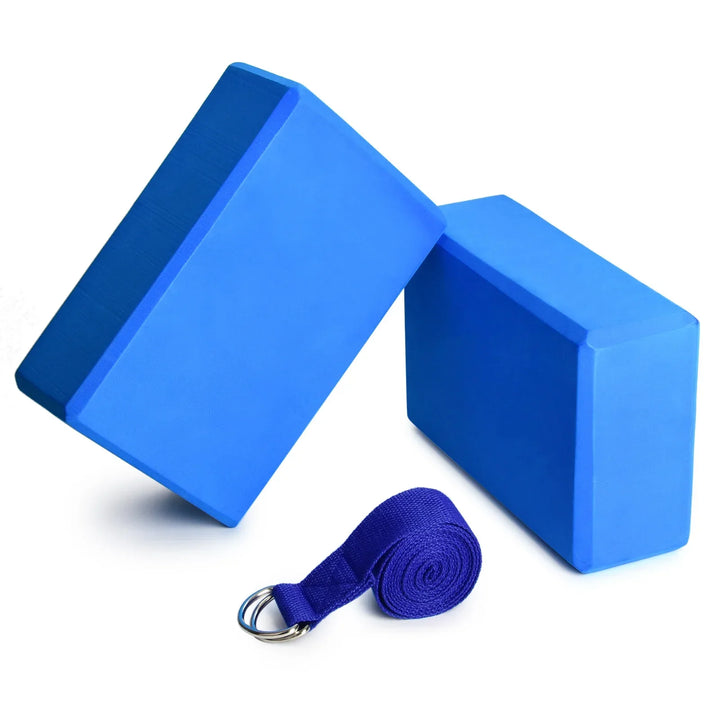 Yoga Block and Strap Set for Stability-1