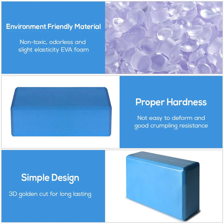 Yoga Block and Strap Set for Stability-2