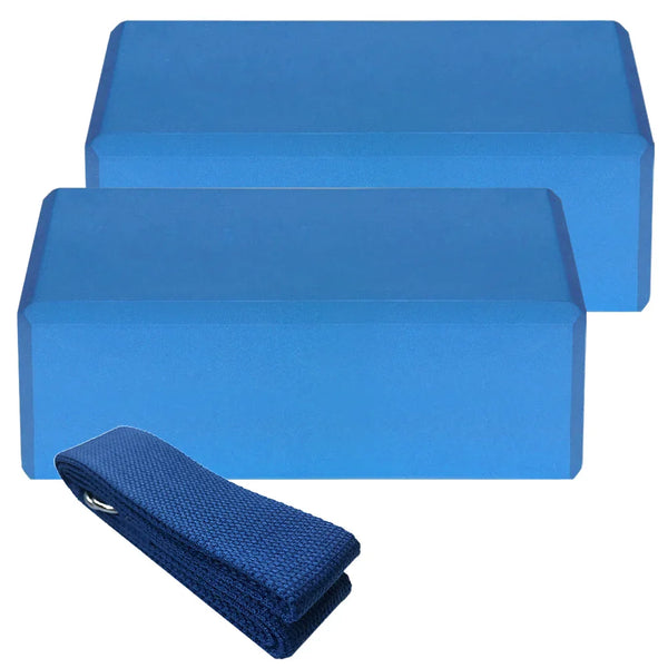 Yoga Block and Strap Set for Stability-0