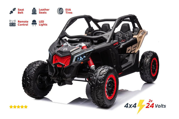 2x24V 4x4 Can Am Maverick 2 Seater Ride on UTV for Kids-0