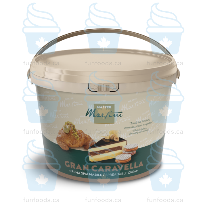 Pistachio Filling - 5kg Bucket - Caravella Gran Pistachio Cream - Master Martini Canada - Canadian Distribution-1