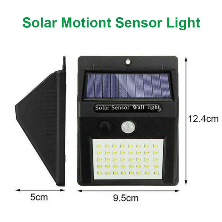 Solar-Powered Outdoor Motion Sensor LED Wall Light-4