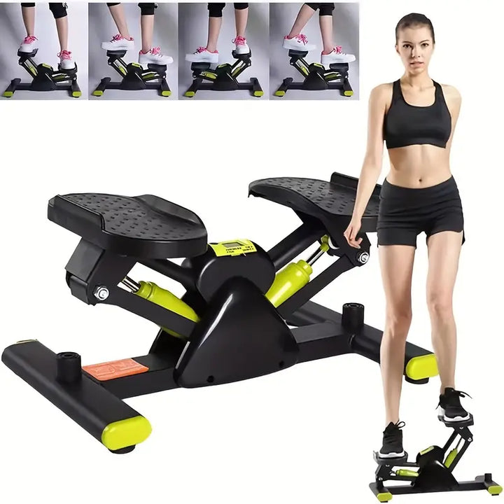 1pc Indoor Mechanical Leg Training Stepper - Green-1