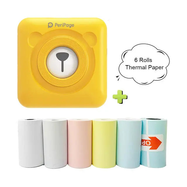 Mini Bliuetooth Wireless Thermal Printer Paper Sticker Label Printer My Store