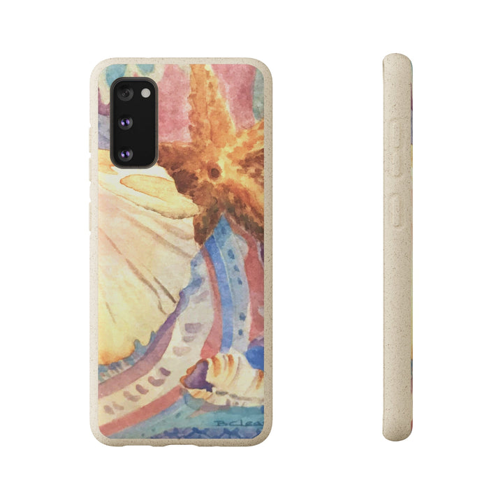 Biodegradable Phone Case with 'Treasures of the Tide' Watercolor Original Artwork by Barbara Cleary-45