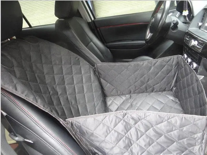 Waterproof Pet Car Seat Cover - Protect Your Vehicle From Pet Messes Dog Hugs Cat