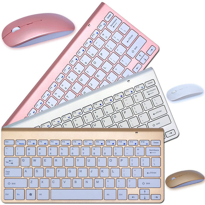2.4G Wireless Keyboard And Mouse Protable Mini Keyboard Mouse Combo Set For Notebook Laptop Mac Desktop PC Computer Smart TV PS4 My Store