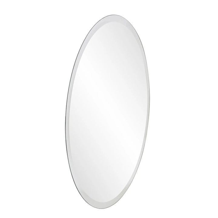 28" Gray Round Unframed Accent Mirror-3