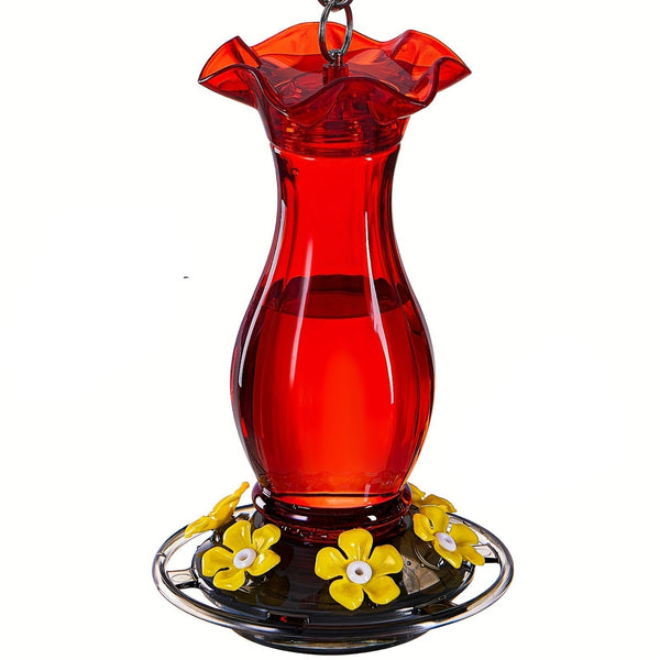 Ant-Moat Hummingbird Feeder with 6 Feeding Ports-0