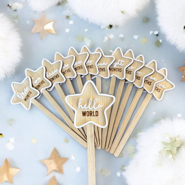 Wooden Baby Milestone Stars-3