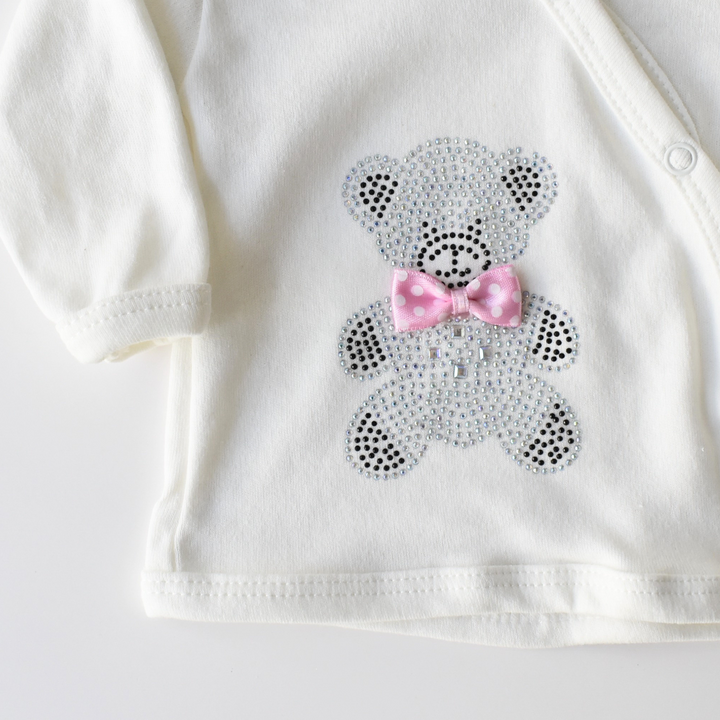 The Pink Bear Baby Pajama Set-2