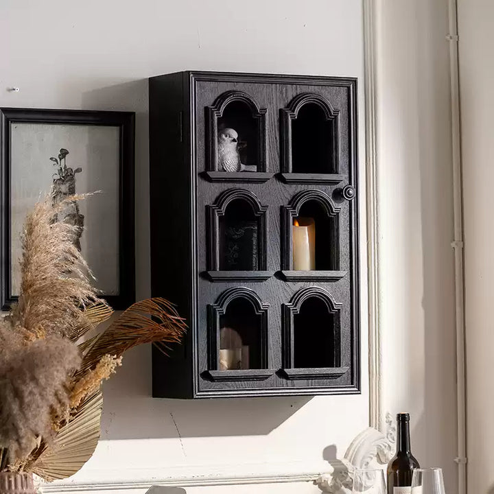 Wooden Display Cabinet Shelf-1
