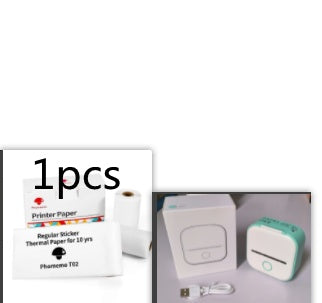 Portable Mini Thermal Label Printer Home Photo Printer Student Wrong Question Printer Bluetooth-compatible Mini Label Printer Price Tag My Store
