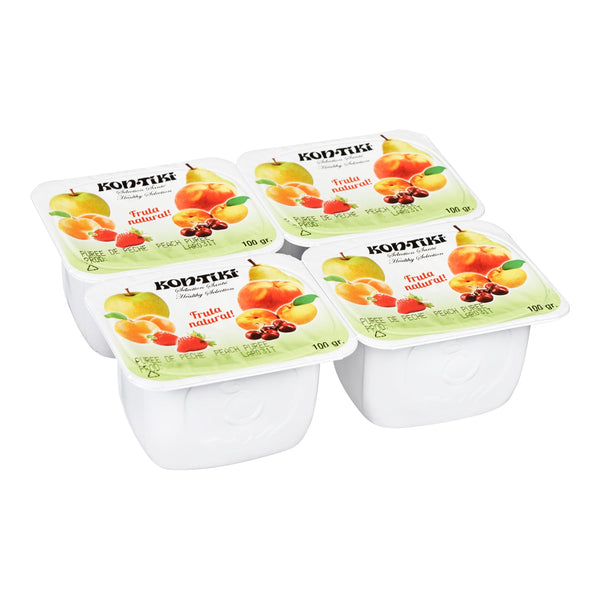 Puree Peach - 48 x 100 mL - Kontiki - Restaurant and Foodservice Ingredients - Canadian Distribution-0