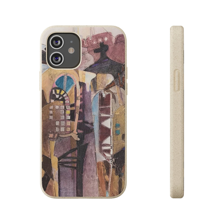 Biodegradable Phone Case with 'San Francisco De Asis' Abstract Original Artwork by Barbara Cleary-27
