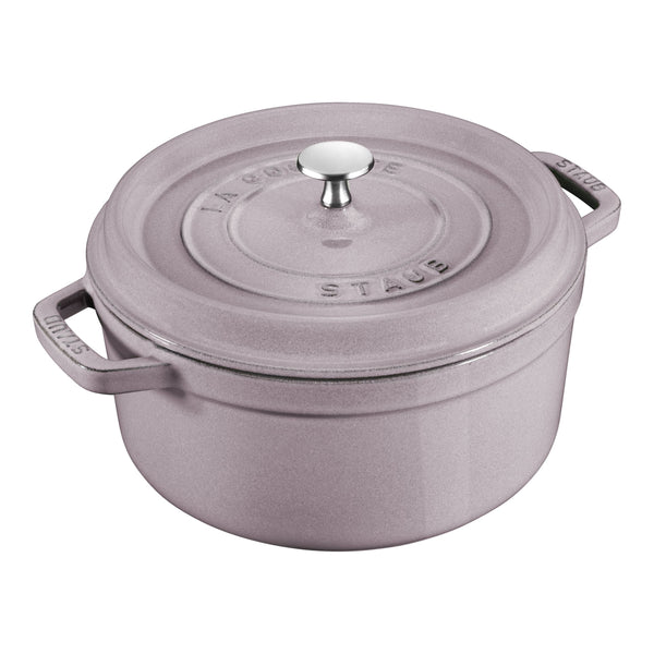STAUB La Cocotte 3.7 L Cast Iron Round Cocotte, Cherry Blossom-0