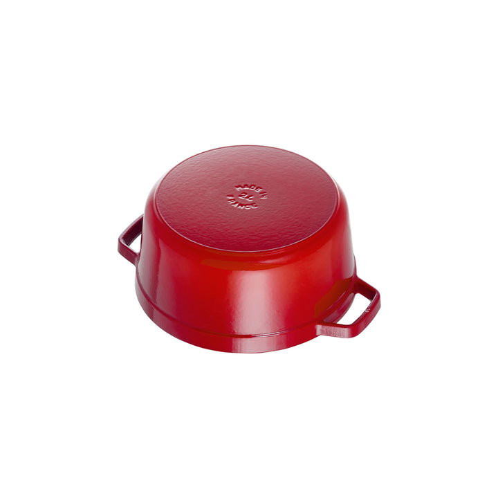STAUB La Cocotte 8.4 L Cast Iron Round Cocotte, Cherry-1