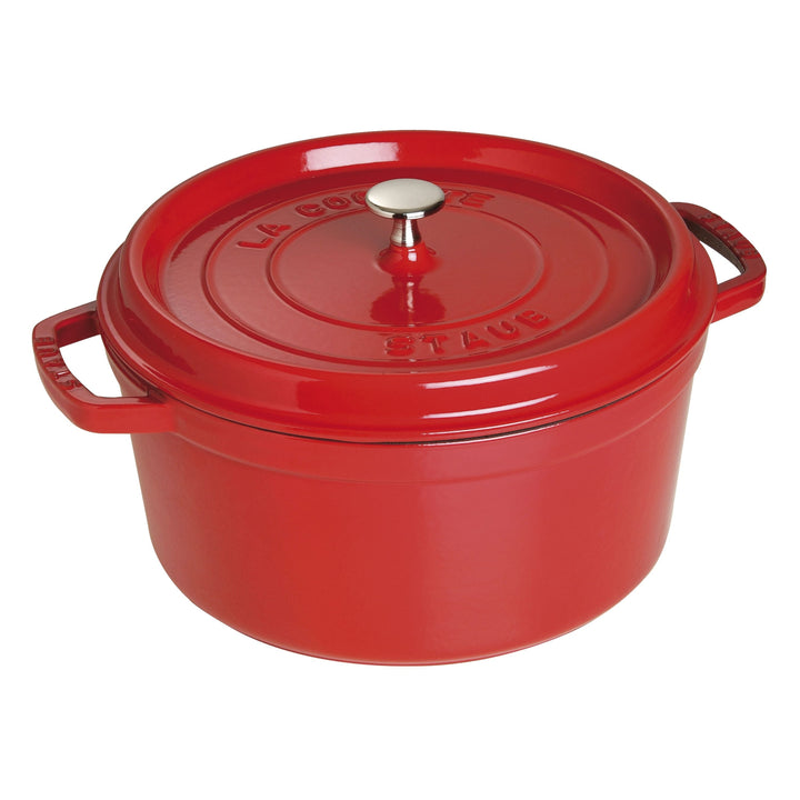 STAUB La Cocotte 8.4 L Cast Iron Round Cocotte, Cherry-0