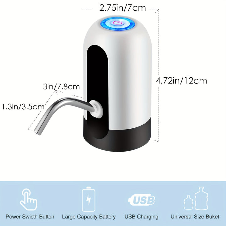 USB Rechargeable Electric Water Bottle Pump-2