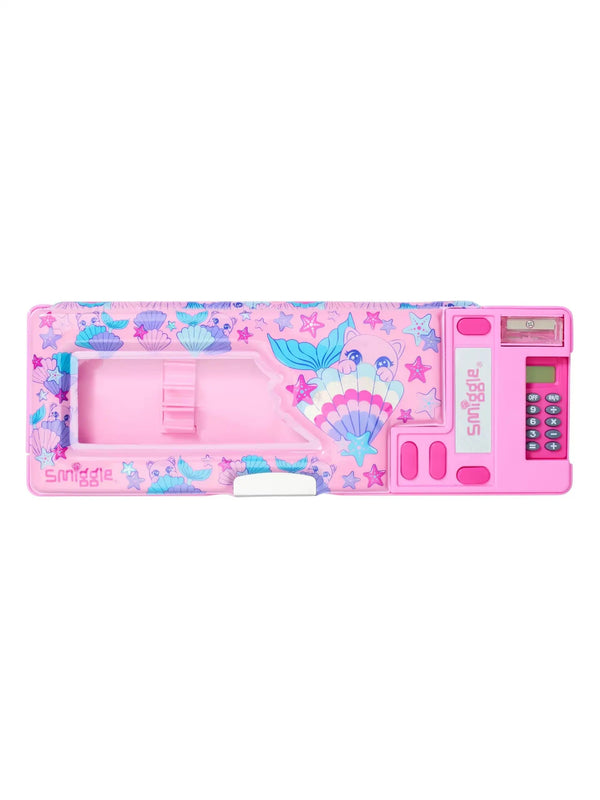 Smiggle - Hi There Deniz Dünyası Hesap Makineli Pop Out Otomatik Kalem Kutusu-0