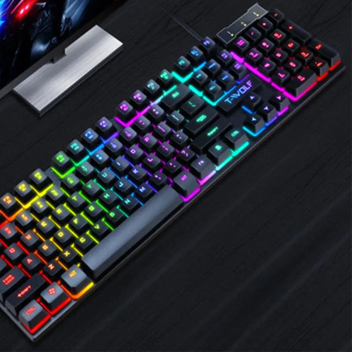 Gaming Usb Luminous Wired Keyboard Floating Manipulator My Store
