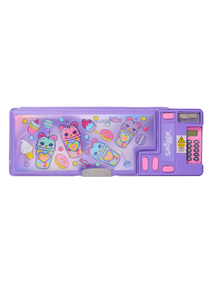 Smiggle - Wonder World Tatlı Atıştırmalıklar Hesap Makineli Pop Out Otomatik Kalem Kutusu-2
