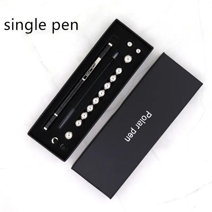Stress Reducer Relief Toys Gift Box funny black golden kits Fidget magnetic polar pen with stylus ball pen My Store