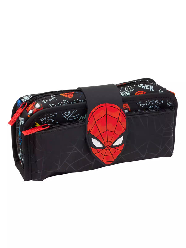 Smiggle - Marvel Spiderman Çift Gözlü Kalem Kutusu-0
