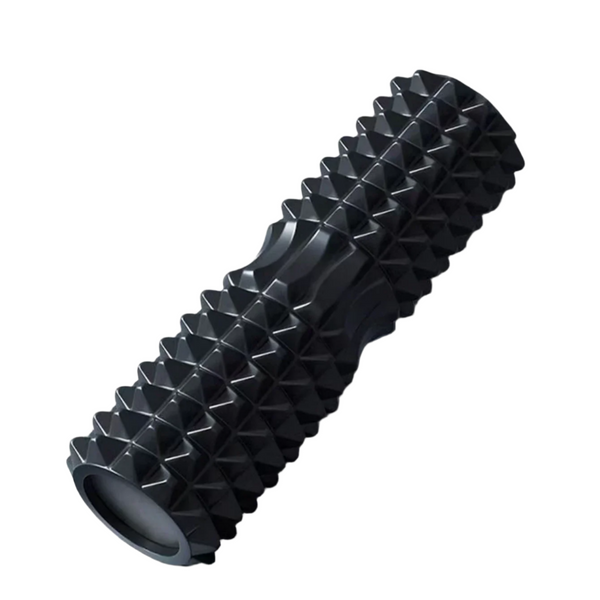 Yoga Foam Roller for Muscle Massage & Pilates Black, 45cm-0